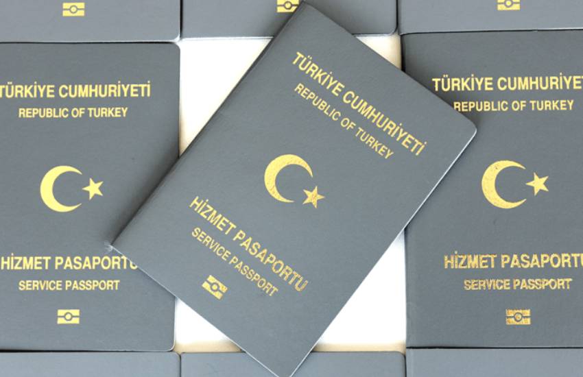 Gri pasaport Hizmet Pasaportu 10